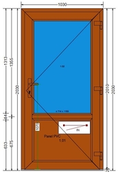 AT-07-DD-Plastové vchodové dveře 103x203cm-DEKOR-DEKOR