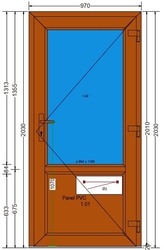 AT-16-DD-Plastové vchodové dveře 97x203cm-DEKOR-DEKOR