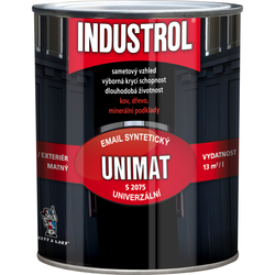 INDUSTROL UNIMAT EMAIL SYNTETICKÝ MAT BÍLÝ 0,6L