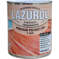 LAZUROL S1020 VENKOVNÍ LAK POCHOZÍ 0,75L POLOMAT