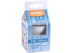 žárovka LED reflektorová, 4W, 320lm, GU10, teplá bílá